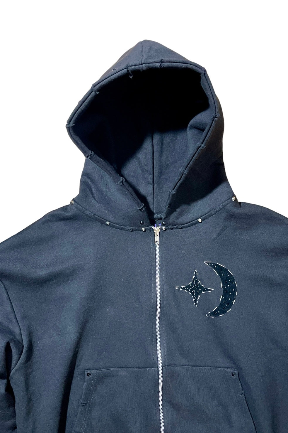 Dual Zipper “Night Crew” Hoodie