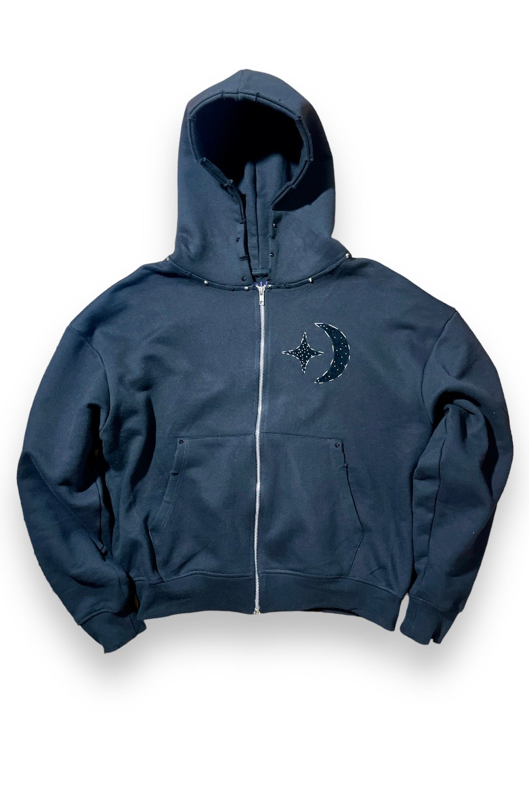 Dual Zipper “Night Crew” Hoodie